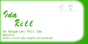 ida rill business card